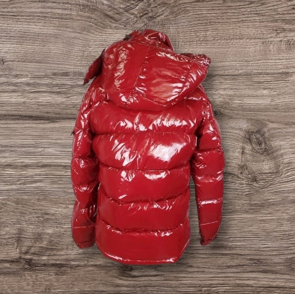 Moncler Red Maya Down Jacket - Picture 4 of 13